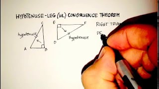 Congruence HypotenuseLeg HL Congruence Theorem [upl. by Yehc]