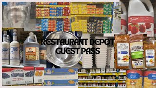 RESTAURANT DEPOT SHOP WITH ME  GUEST PASS [upl. by Vanzant54]