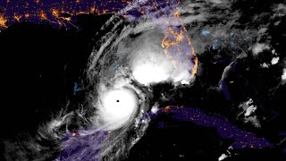 Satellite animation showing the rapid intensification of Hurricane Milton October 4 to 8 2024 [upl. by Chaker304]