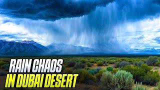 Flash Flooding Destroys Dubais Deserts World is Shocked [upl. by Yllom]