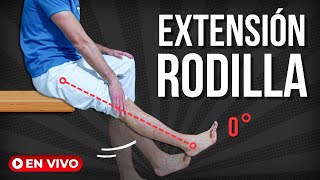 4 EJERCICIOS para mejorar la EXTENSION de RODILLA fisioterapiatualcance [upl. by Naed]