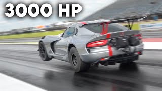 3000HP Twin Turbo Dodge Viper Runs Fastest 14 Mile Ever TX2K24 Day 1  2 [upl. by Schwarz480]