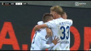 Max Moerstedt Goal Midtjylland vs Hoffenheim 11 All Goals and Extended Highlights [upl. by Sherri]