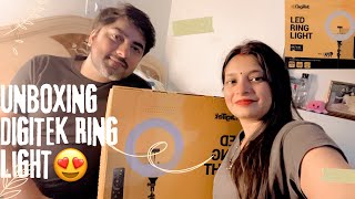 Digitek Ring light 18 Inches Unboxing and Review Best Ring light  digitekringlight ringlight [upl. by Yreffeg989]