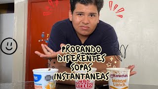 PROBANDO SOPAS INSTANTÁNEAS ¿CUÁL ES LA MEJOR [upl. by Laen]