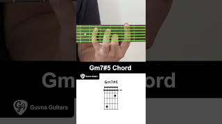 How To Play The Gm75 Chord On Guitar  Guvna Guitars [upl. by Ennayd220]