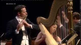 Anneleen Lenaerts and Walter Auer play Concerto for flute and harp in C major KV 299 by Mozart [upl. by Endys]