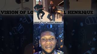 Reaction to Vision Of Love Acoustic Version  Gabriel Henrique  Music Reaction visionoflove [upl. by Rudin]