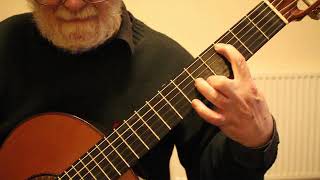 Recuerdos De La Alhambra by F Tarrega Guitar Tutorial Part One [upl. by Ferri]