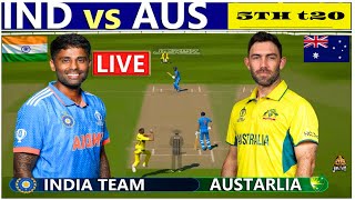 Live  IND vs AUS 5th T20 Match  Live Commentary And Score  India Vs Australia indvsaus [upl. by Kenneth822]