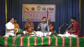 Vid Vivek Sadasivam  Mylapore Arts Academy  27th Music Festival 241024 Thursday 630 pm [upl. by Adriel]