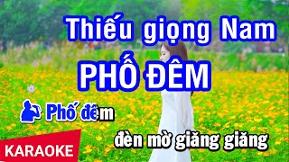 Karaoke Phố Đêm Thiếu Giọng Nam Phối Mới  Song ca cùng Phương Ngọc [upl. by Milewski]