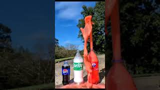 FantaPepsiSpriteMento Experimental video experiment mentos satisfying scienceexperiment [upl. by Nomzzaj]