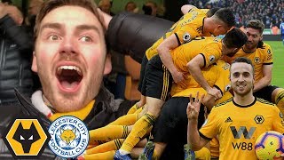 43 THRILLER  LAST MINUTE WINNER Wolves Vs Leicester Matchday Vlog [upl. by Zeculon230]