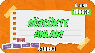 Sözcükte Anlam 📙 tonguçCUP 1Sezon  6TURK1 2024 [upl. by Ardnikat]