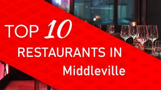 Top 10 best Restaurants in Middleville Michigan [upl. by Ahtiuqal]