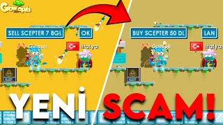 ARKADAŞIMIN YENİ SCAM TAKTİĞİ  GÜNDE 1000 DL   Growtopia Türkçe [upl. by Domineca]