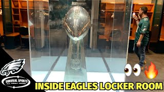 NFL Philadelphia Eagles Locker Room Tour [upl. by Caassi]