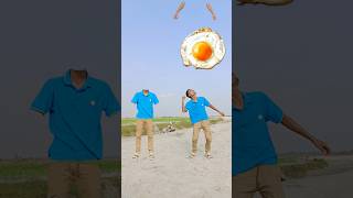 Matching twin brotherr flying body parts vs Eating mango egg amp Catching brown catt funny video [upl. by Eddi]