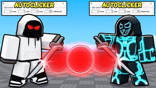 AUTOCLICKER Vs AUTOCLICKER In Roblox Blade Ball [upl. by Anujra]