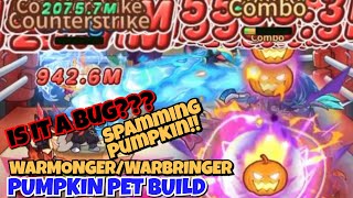 Warbringer  Warmonger sPUMPkin build bug  Legend of Mushroom Rush Sea [upl. by Idnahk]