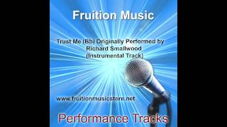 Trust Me Bb Originally Performed by Richard Smallwood Instrumental Track [upl. by Mario]