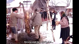 TĂIEREA ȘI POMANA PORCULUI BUCOVINA  ENGLISH SUB  Traditional ”Pig slaughter” ”Pomana” Christmas [upl. by Yale]