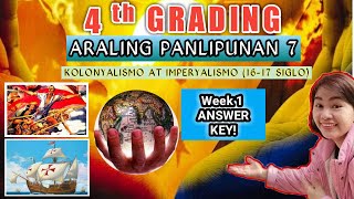 Araling Panlipunan 7 Answer key kolonyalismo at imperyalismo [upl. by Ver230]