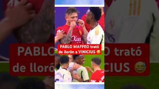 PABLO MAFFEO trató de llorón a VINICIUS 😧 Polemico gesto Mallorca RealMadrid Argentina España [upl. by Yendys525]