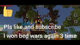 I won bedwars 3 time in mobile [upl. by Dich993]