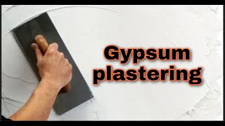 Gypsum plastering [upl. by Ailedua492]