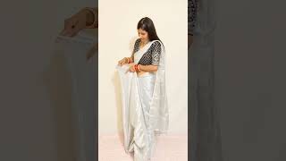 Quick amp Easy Tissue Saree Draping and pleats Tricks saree drapingtechnique [upl. by Sakhuja]