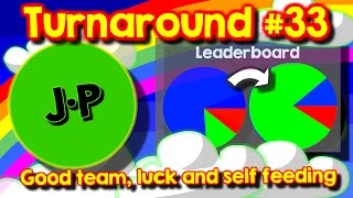 Agario team mode turnaround 33 good team luck and self feeding [upl. by Giesser]