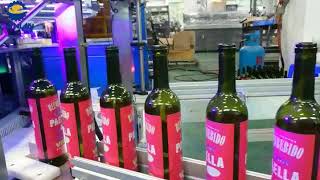 Maquina de serigrafia automatica a cuatro colores para botellas de vidrio de vino [upl. by Hessler660]