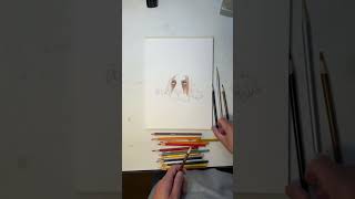 Colored Pencil Drawing of an Adorable BeagleASMR Art SessionEasy Steps for BeginnersTutoril [upl. by Neelat]