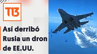 Pentágono libera ataque de avión ruso contra dron en Mar Negro [upl. by Bathesda820]