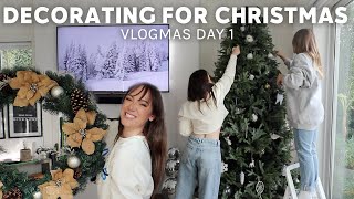 Vlogmas Day 1  Decorating The House For Christmas With Alisha [upl. by Esteban]