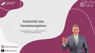 Publizität des Handelsregisters [upl. by Cliff]