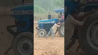 Sonalika 735 start karte ho youtube haryana video farming trending jcb punjaab [upl. by Booma]