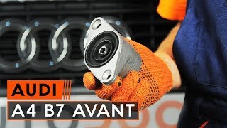 Comment remplacer des coupelle damortisseur arrière sur une AUDI A4 B7 AVANT TUTORIEL AUTODOC [upl. by Bernt]