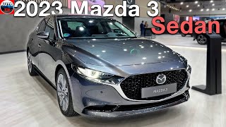 NEW 2023 Mazda 3 Sedan  Visual REVIEW interior exterior [upl. by Derwin]