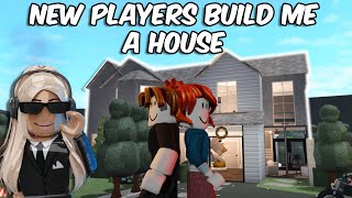 HIRING 6 NEW PLAYERS TO BUILD ME HOUSE in BLOXBURG [upl. by Aesoh464]