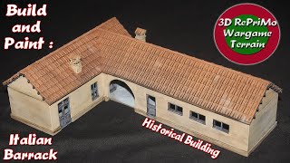 TutorialBuild and Paint 172 Italian BarrackPainting GuideBemalung italienisches HausWW2 [upl. by Naitsirt465]