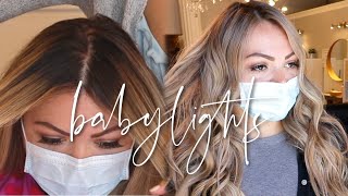 BABYLIGHTS  HOW TO BABYLIGHT DARK HAIR [upl. by Arnelle]