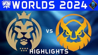 MDK vs VKE Highlights ALL GAMES  Worlds 2024  PlayIns Day 1  MAD Lions KOI vs Vikings Esports [upl. by Akeihsat94]