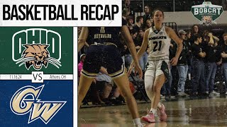 Ohio Women’s Basketball locks down George Washington to get first win [upl. by Timothy]