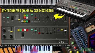 IK Multimedia Syntronik V80 Synth Based On YAMAHA CS80 GX1 CS01 Synthesizers Sound Demo [upl. by Aidne]