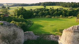 Drone Footage of Chartley Castle Staffordshire United Kingdom [upl. by Nihhi]