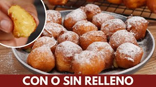 Buñuelos Rellenos  Dulces Fritos  Receta Fácil y Rápida  Katastrofa la cocina [upl. by Bobbi]