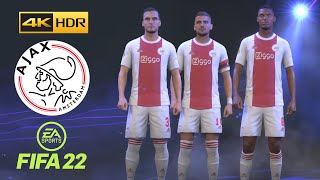 FIFA 22 PS5  AJAX  Game Faces  4K 60FPS HDR Gameplay [upl. by Lyris586]